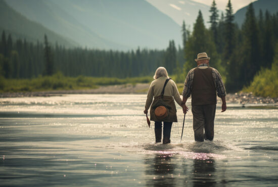 Retired couple in the Kenai Peninsula